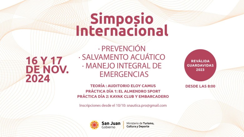 Últimos días de inscripción para el Simposio Internacional de Guardavidas