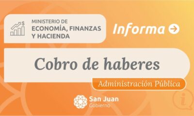 Los empleados públicos tendrán acreditados sus haberes el 30 de noviembre