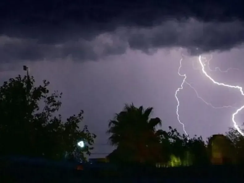 Hay alerta amarilla por tormentas en algunos departamentos de San Juan