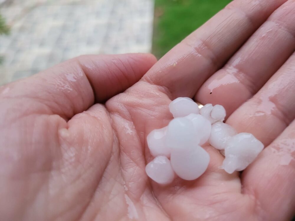 Fuerte tormenta en San Juan: el granizo afectó varios departamentos