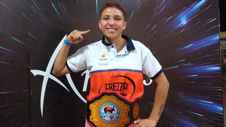 La kickboxer sanjuanina Natacha Heredia ganó el título regional de K1 en San Luis