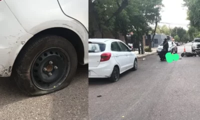 Una joven alcoholizada iba sin casco en su moto y chocó contra un auto estacionado