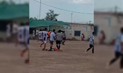 Otra vez violencia en el fútbol, esta vez en Sarmiento